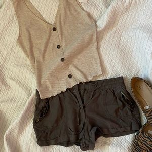 Combinations Women’s shorts and crop top size S